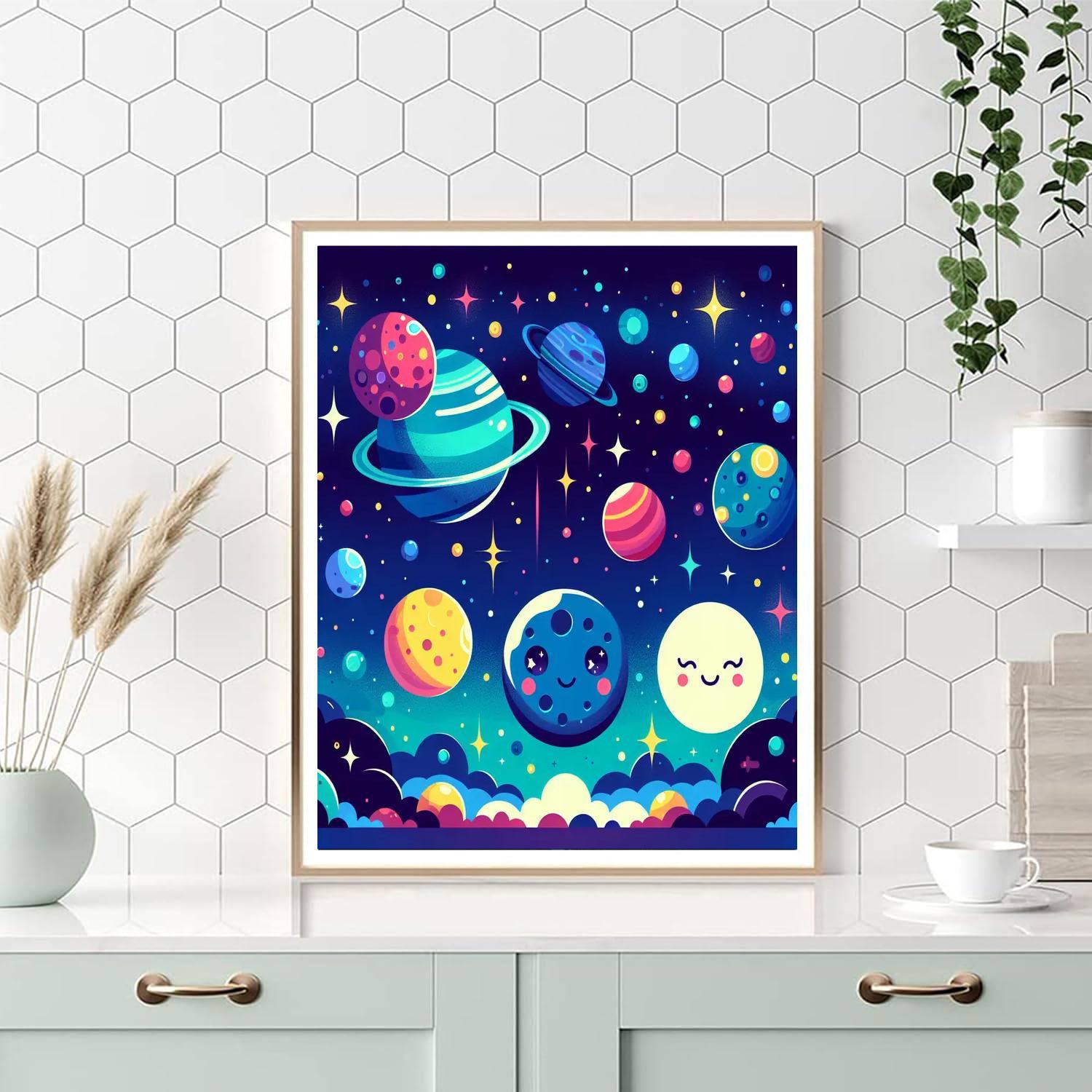 Starlit Sky Adventure Paint By Numbers Art