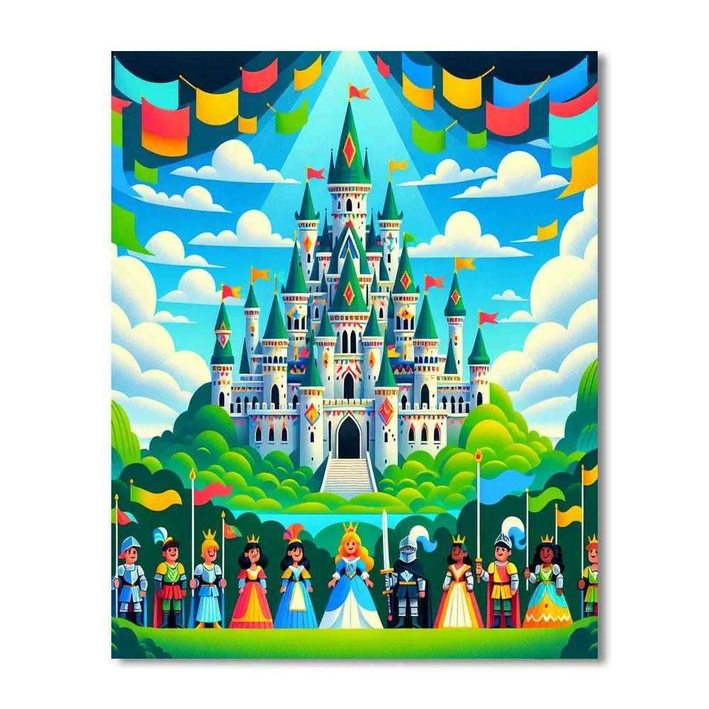 Magic Kingdom Castles Paint By Numbers Art