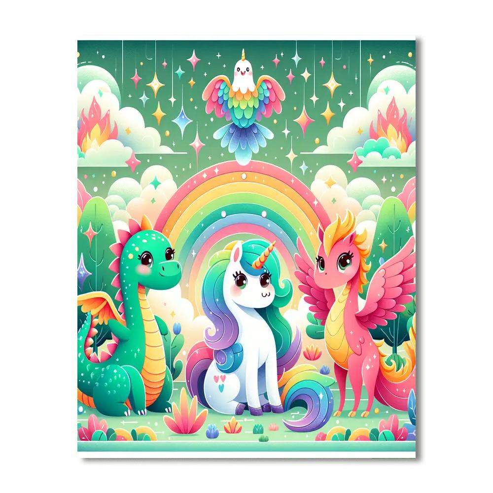Magical Pets Paint By Numbers