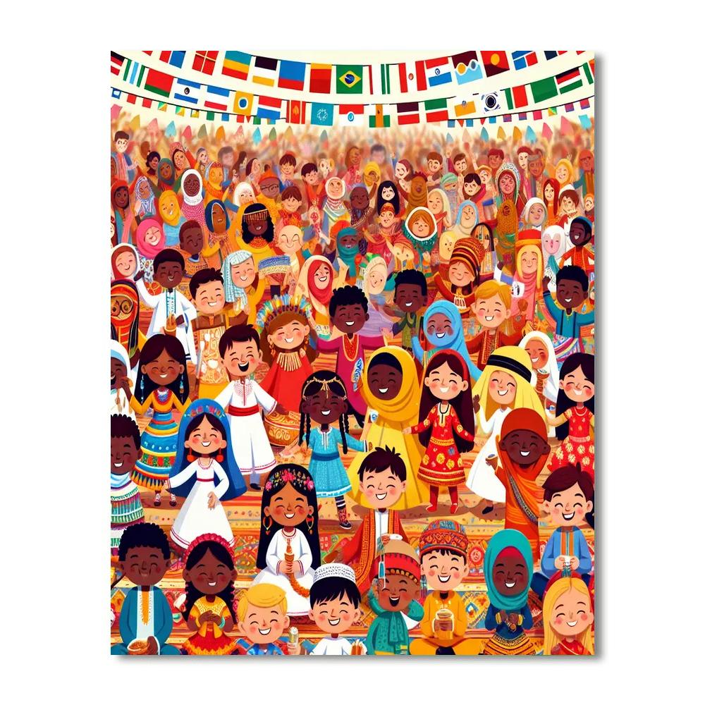 Cultural Festival Celebrations Painting Number Kit