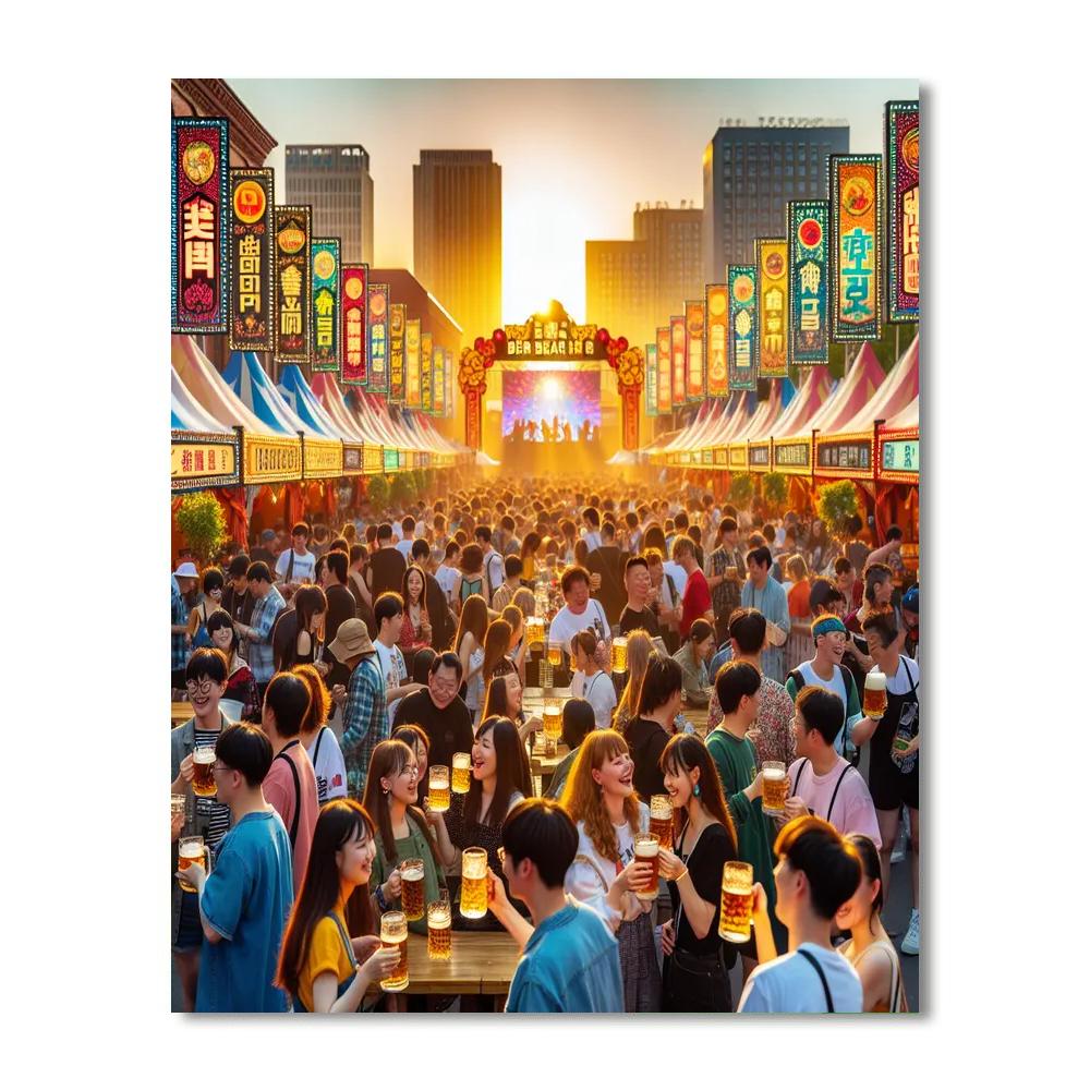 Harbin Beer Festival - China Numbered Painting Kits