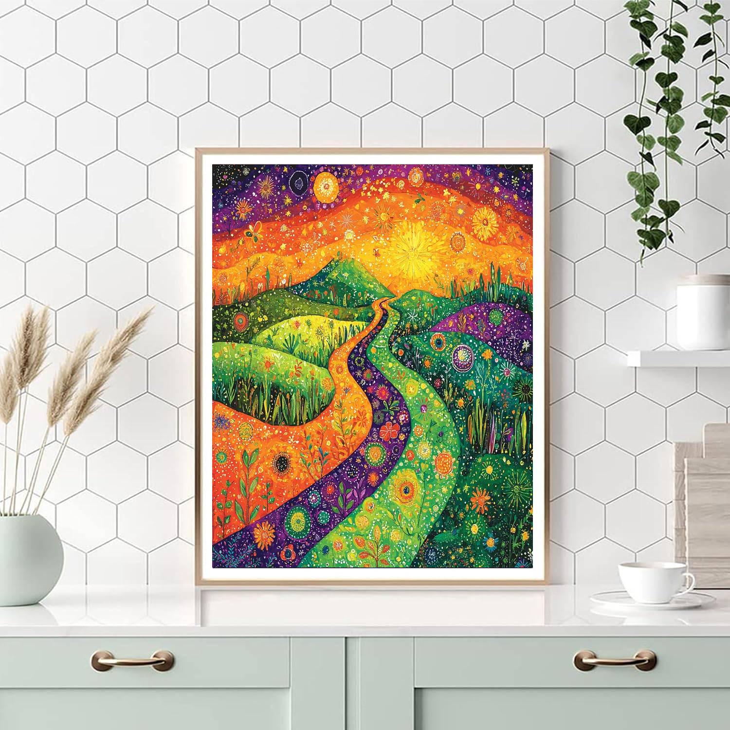 Frida Kahlo Inspired Symbolic Pathways  Painting By Numbers Kit