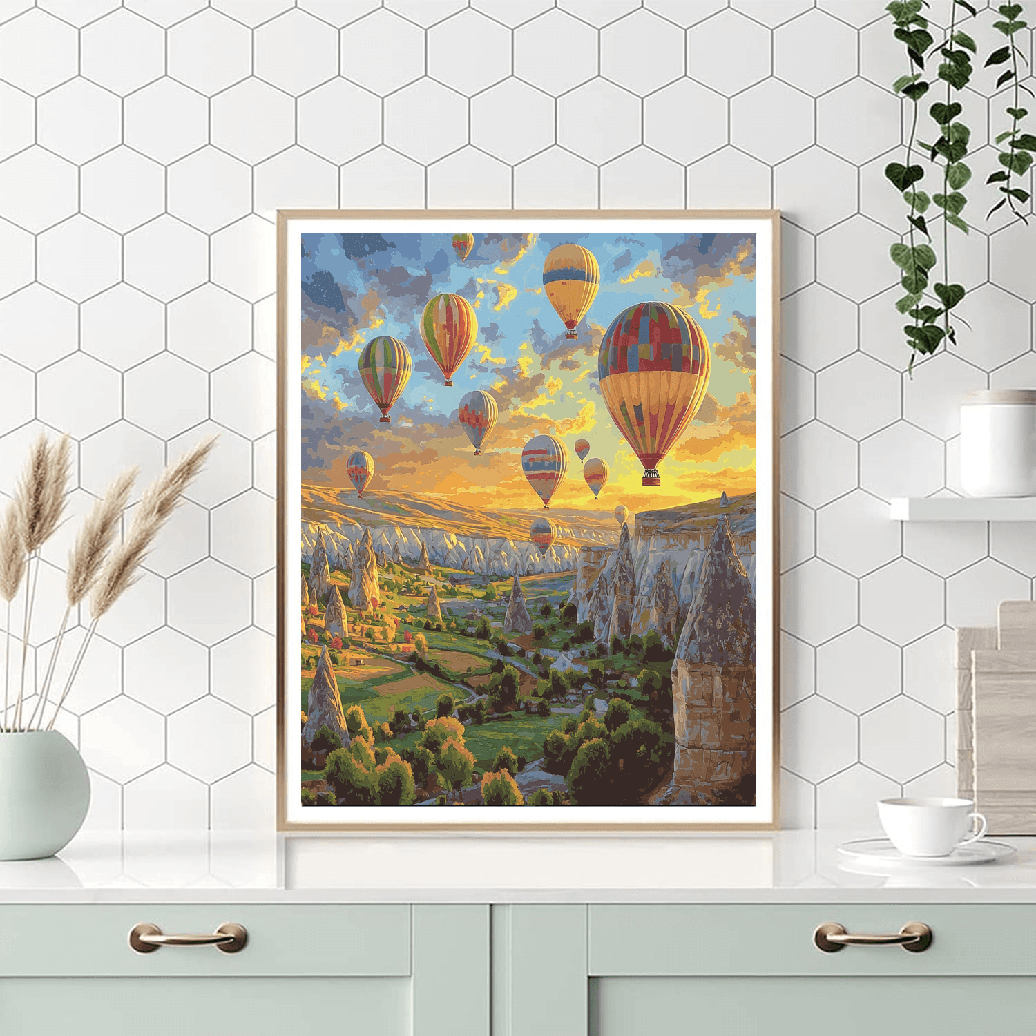 Cappadocia Balloon Ride Painting By Numbers Kit