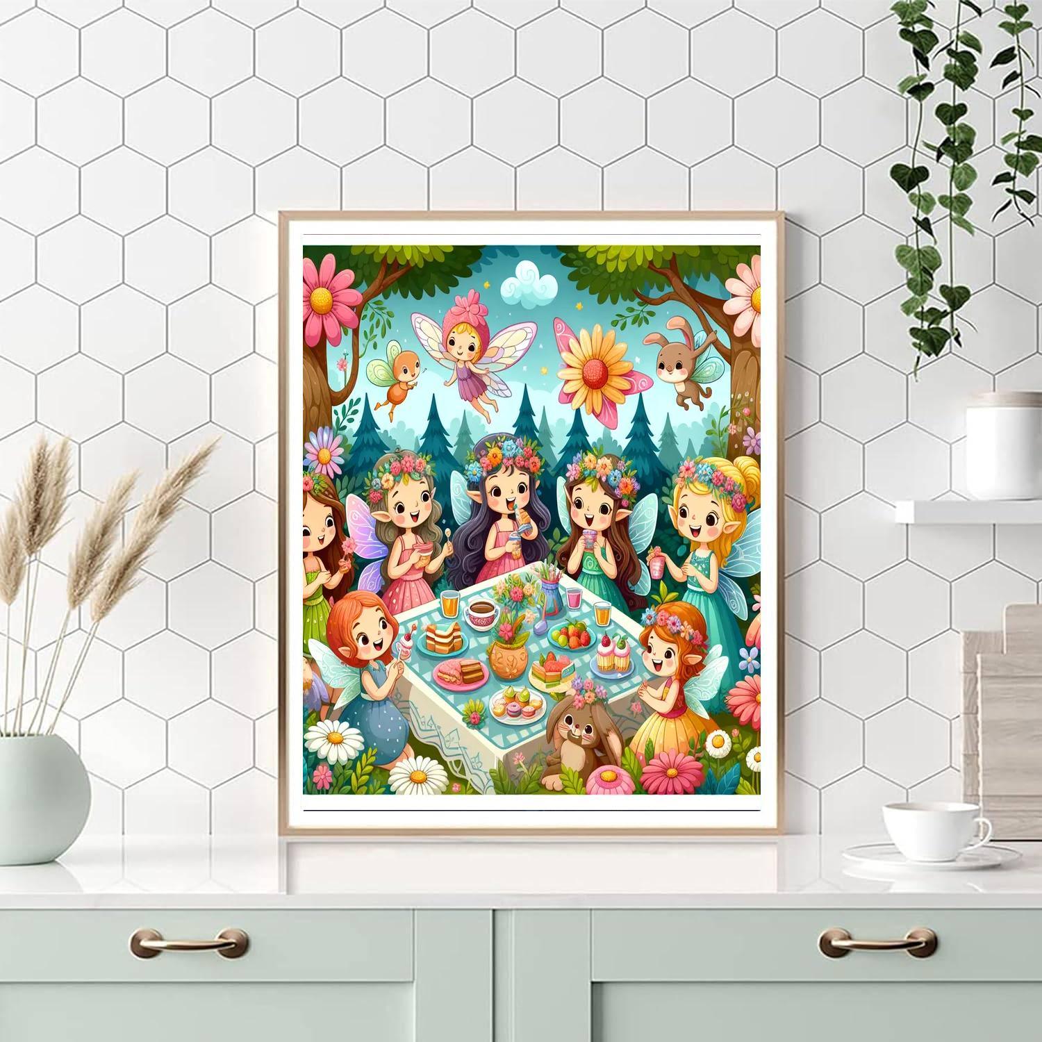 Fanciful Garden Party Paint By Numbers