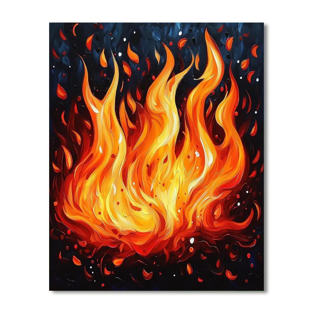 Caravaggio Inspired Flames Of Passion  Painting By Numbers Kit
