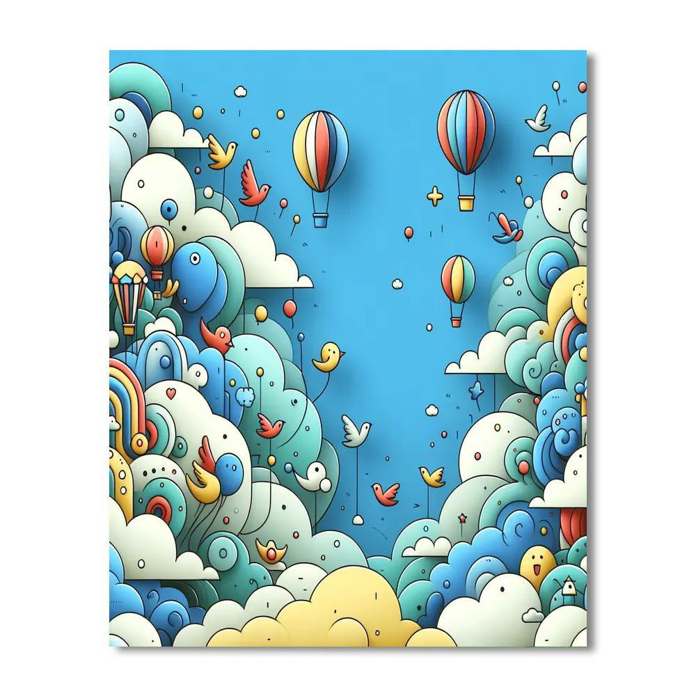 Magic In The Clouds Paint By Numbers Art