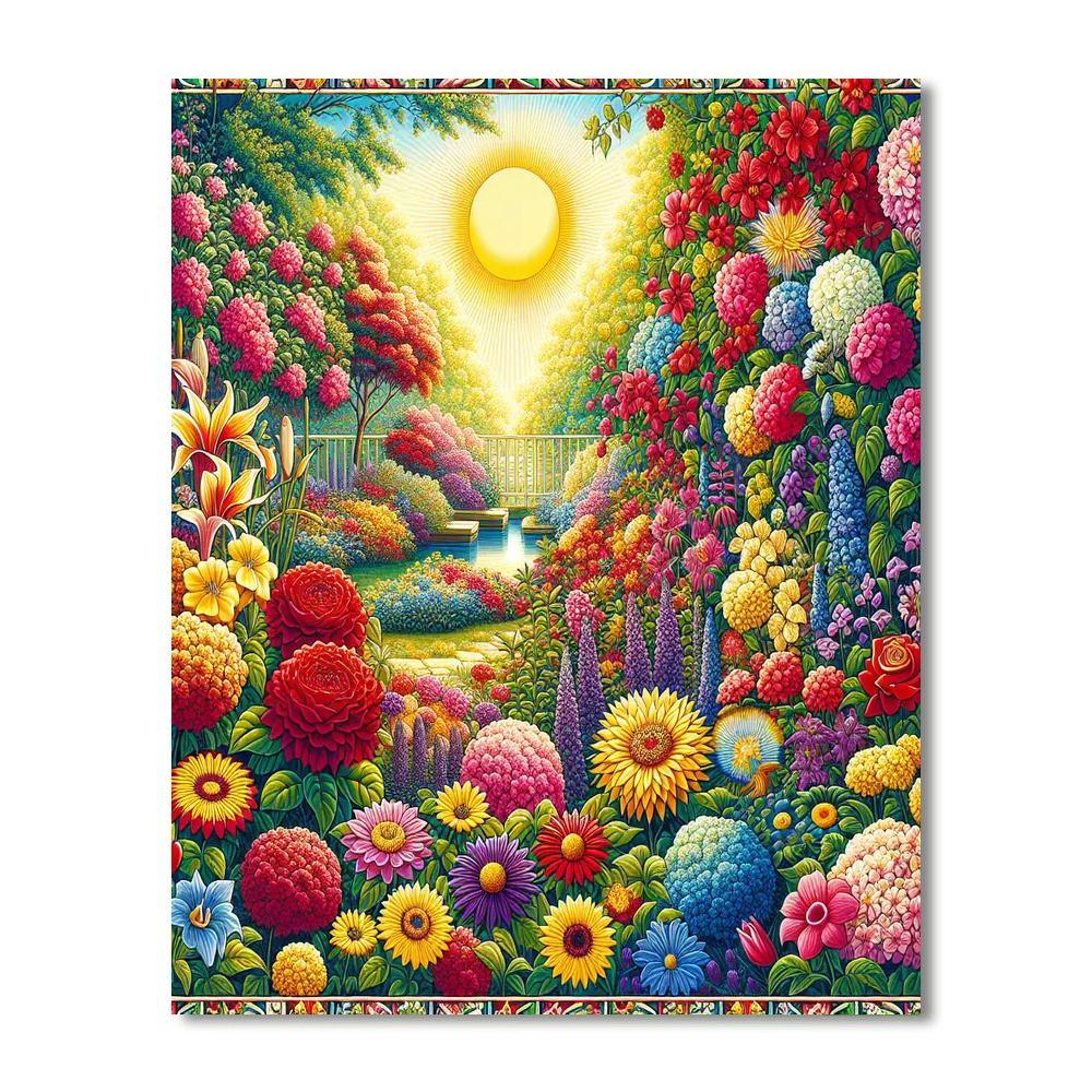 Vivid Summer Blossoms Paint By Numbers