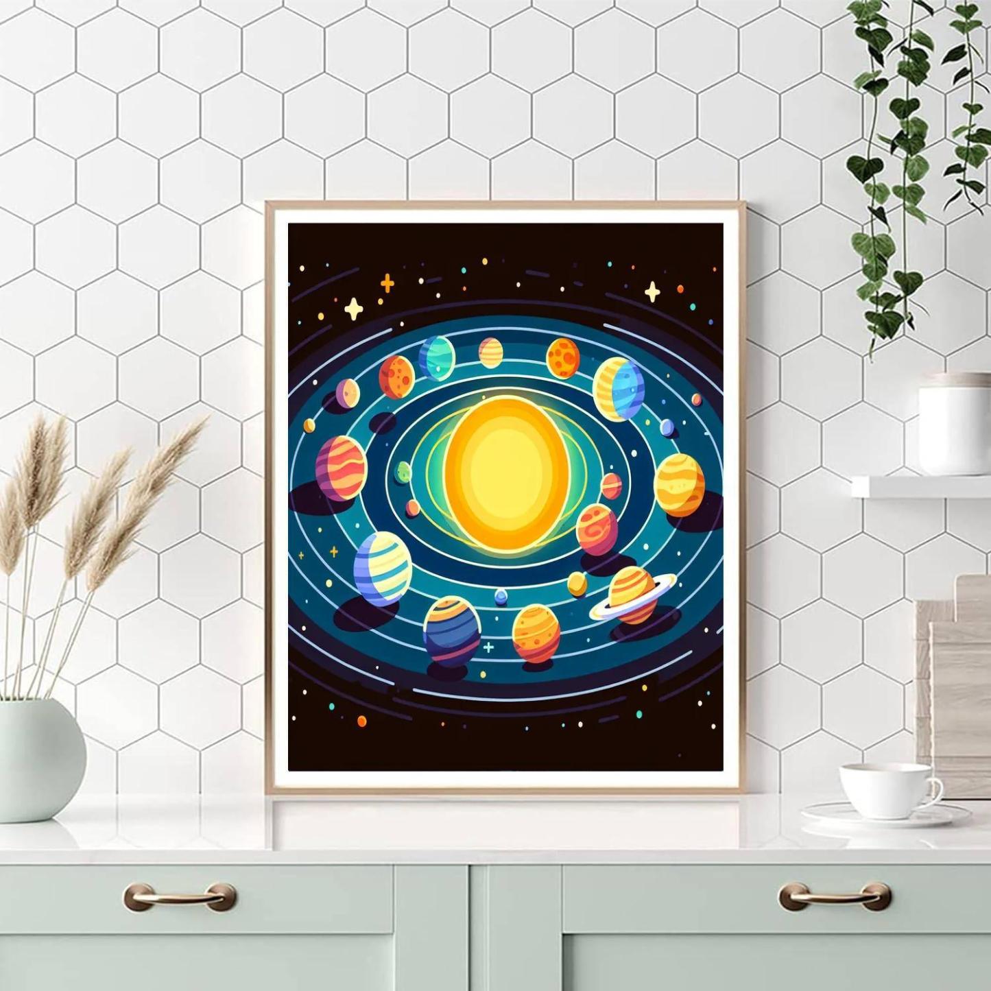 Cosmic Wonders With The Solar System Paint By Number