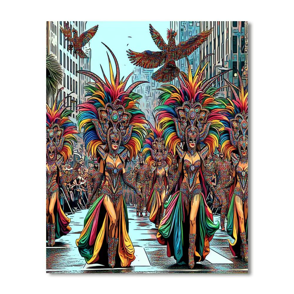Jember Fashion Carnaval - Jember, Indonesia Painting Number Kit