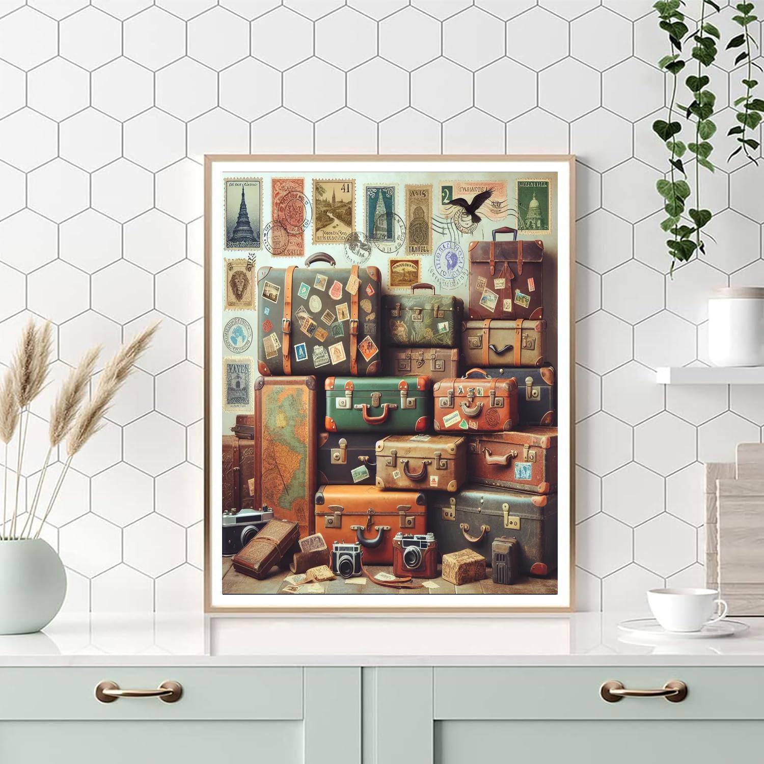 Eclectic Vintage Travel Paint By Numbers