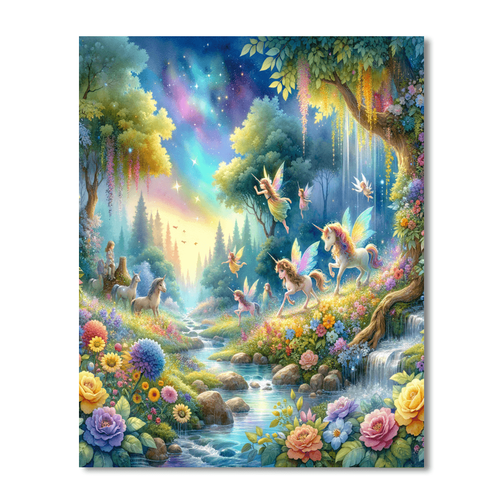 Fantastic Fantasy Forest Painting Number Kit