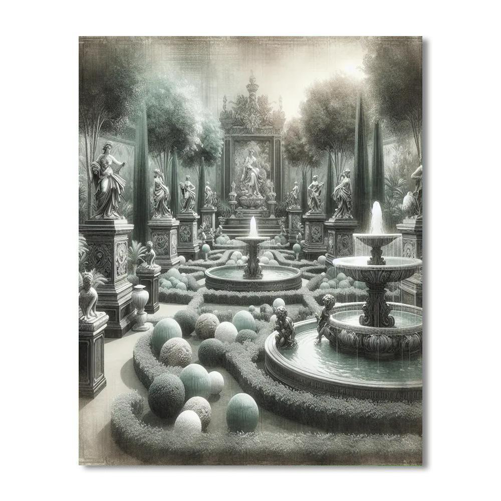 Ornamental Garden Path Paint By Numbers