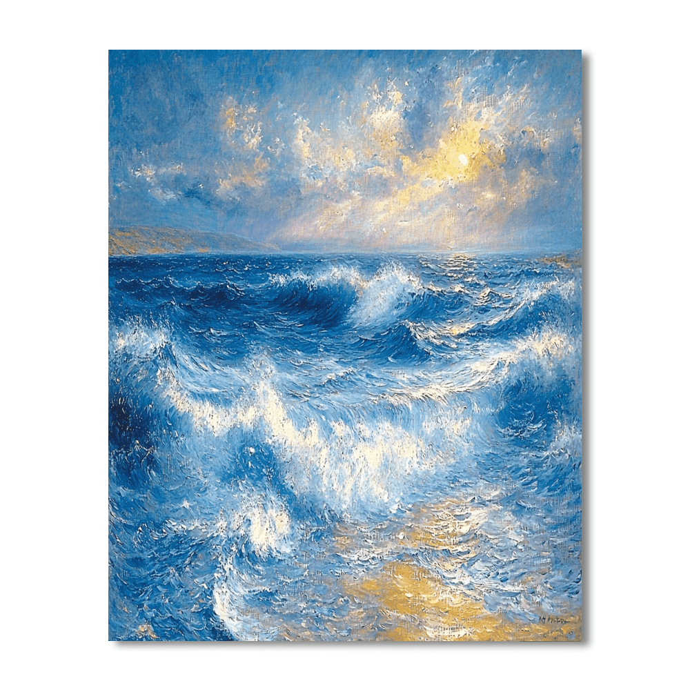 J.M.W. Turner Inspired Waves Of Emotion  Paint By Numbers Kits