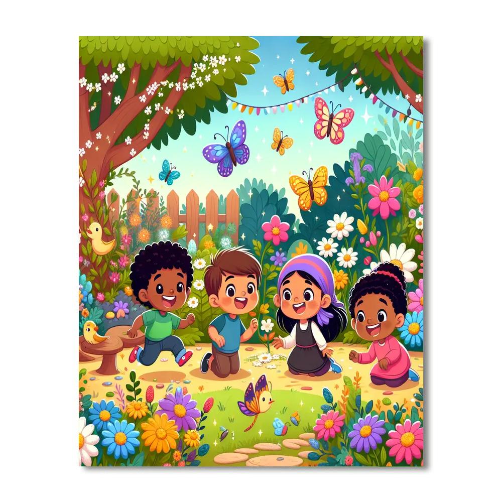 Journey To The Magical Garden Number Painting