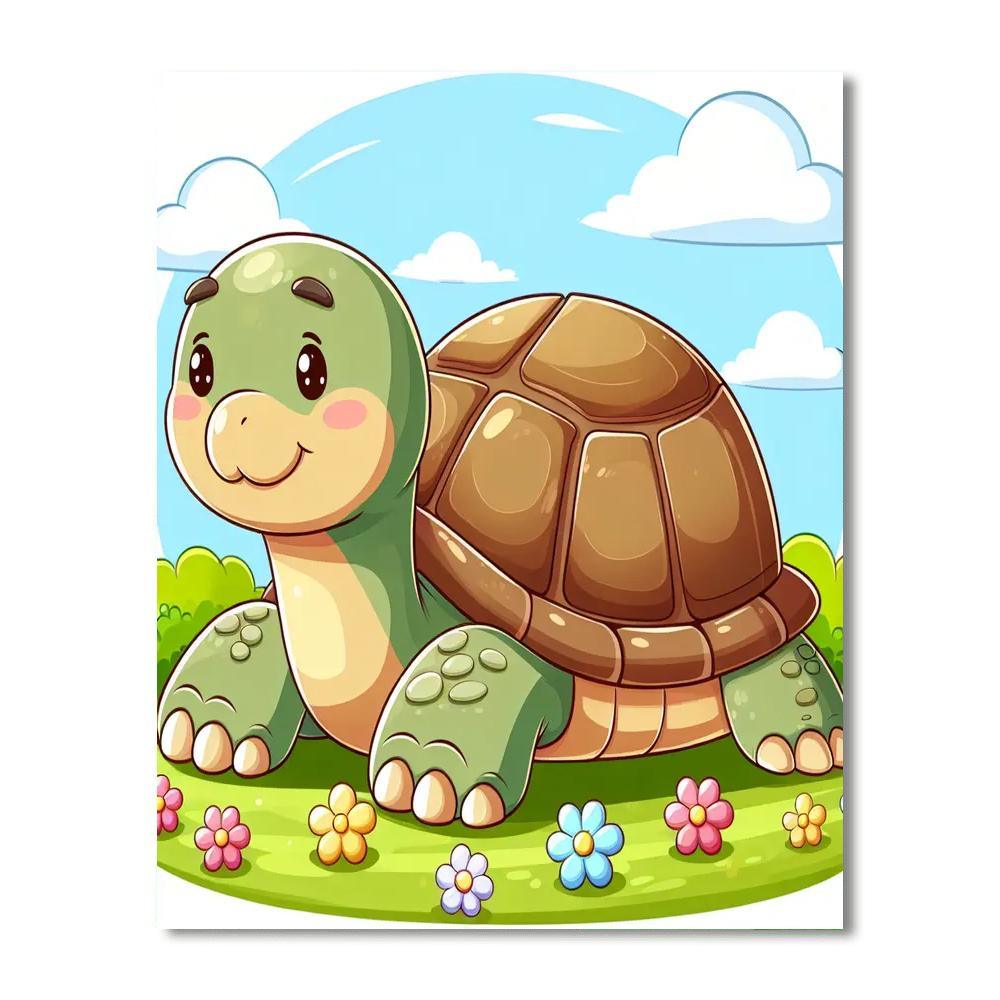 Gentle Giant Tortoise Painting By Numbers Kit