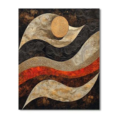 Nandalal Bose Inspired Ethereal Tapestry Of Myths  Painting Number Kit