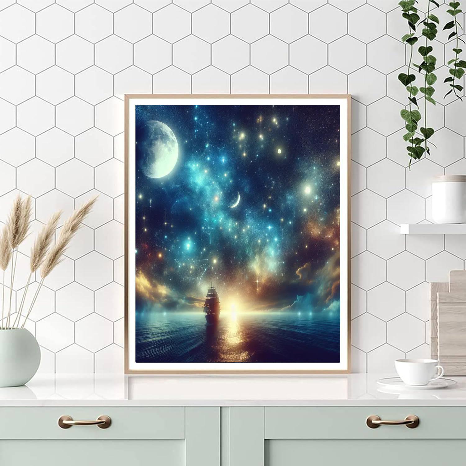 Celestial Sea Voyage Painting By Numbers Kit