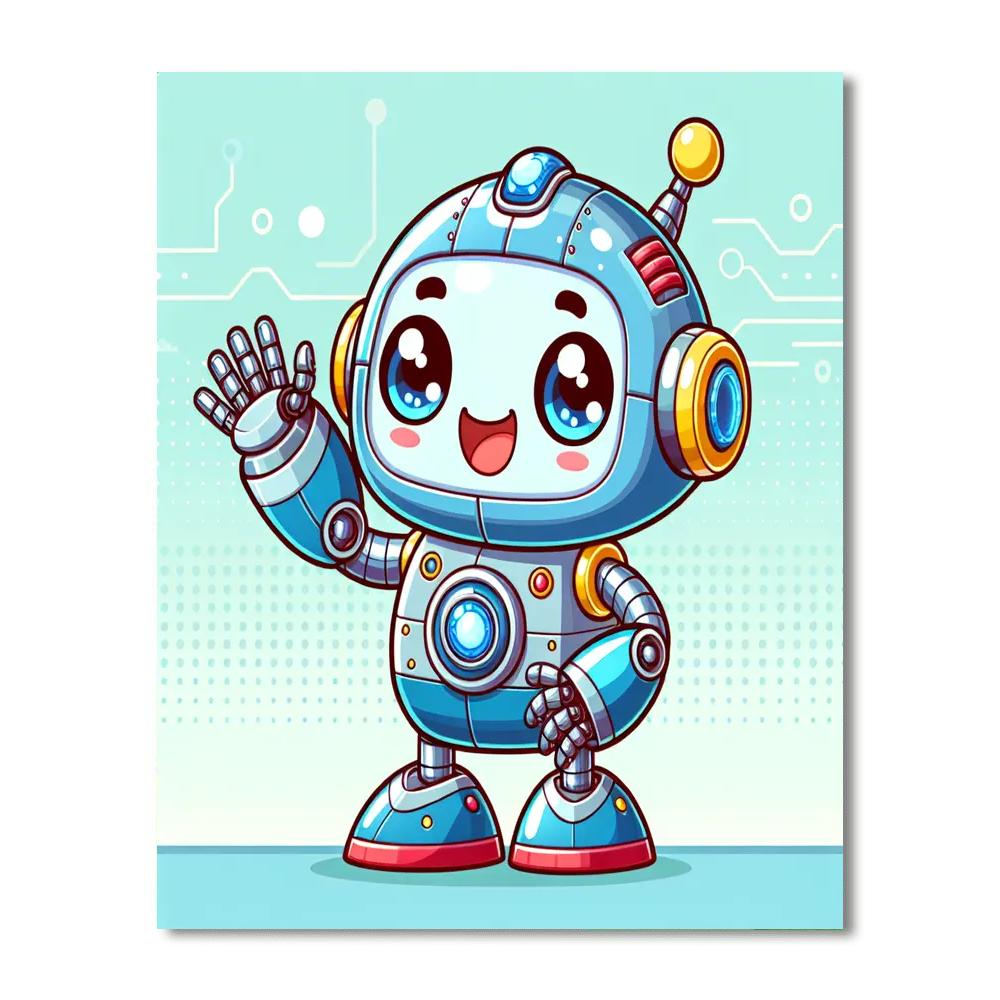 Robotic Revolution Journey Painting Number Kit