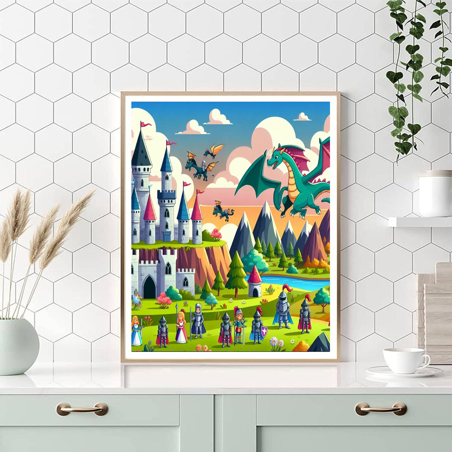 Fairytale Kingdom Adventures Painting Number Kit
