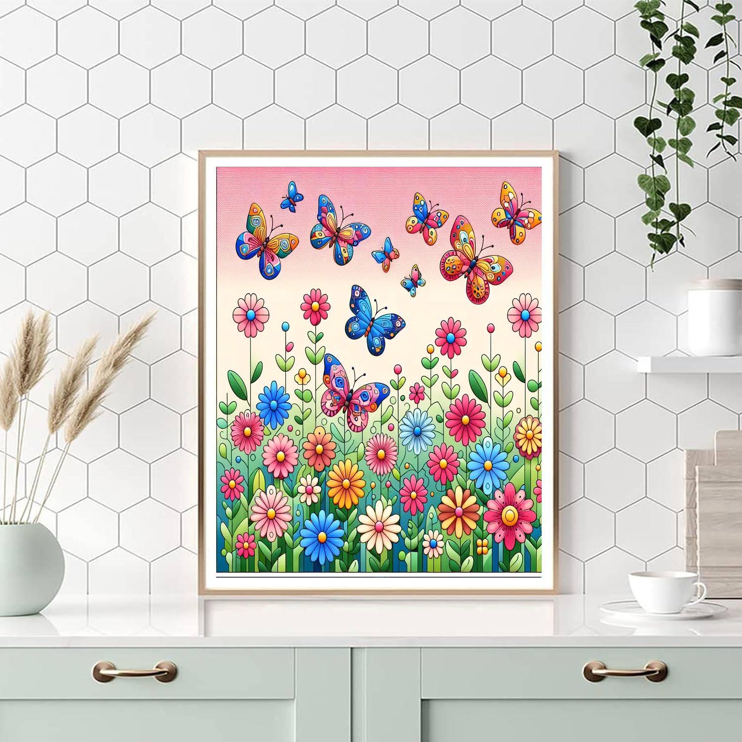 Butterfly Blossom Ballet Paint By Color