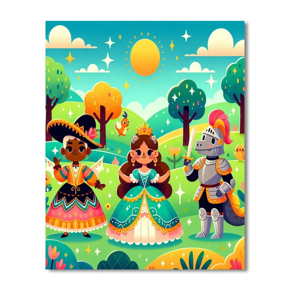 Adventure In Fairy Tale Land Number Painting