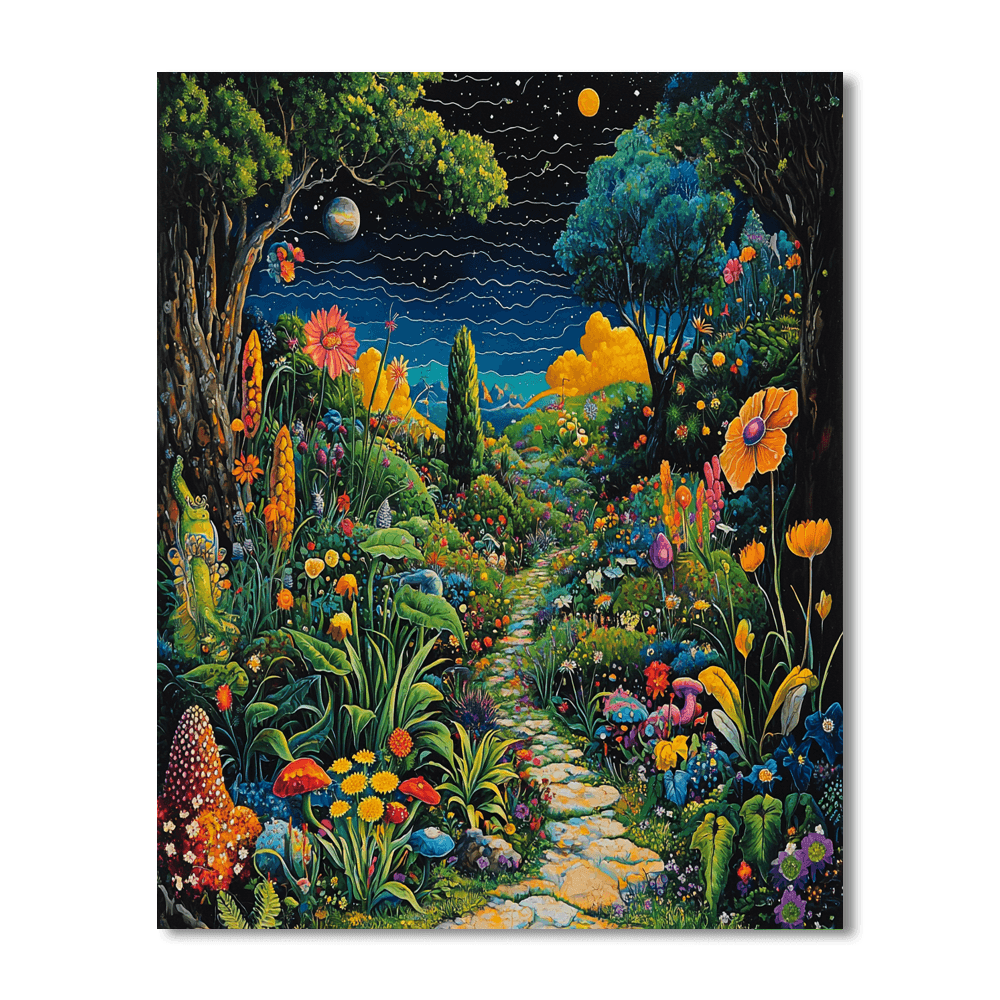 Salvador Dalí Inspired Surreal Gardens  Paint By Numbers