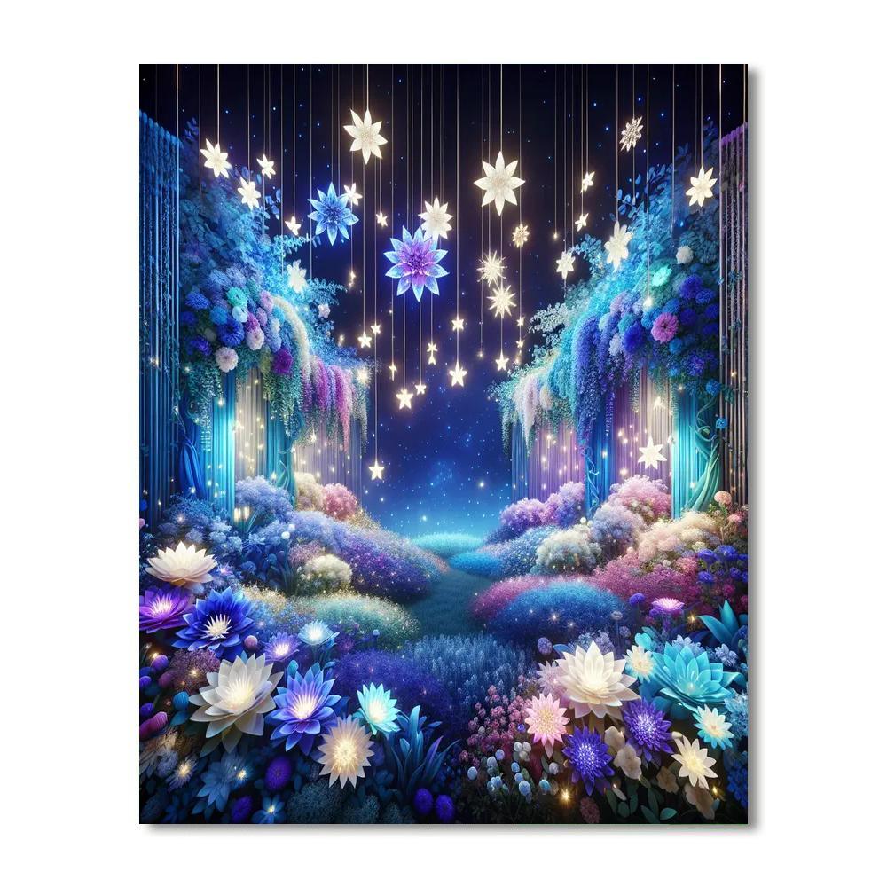Dreamy Starlit Garden Paint By Color