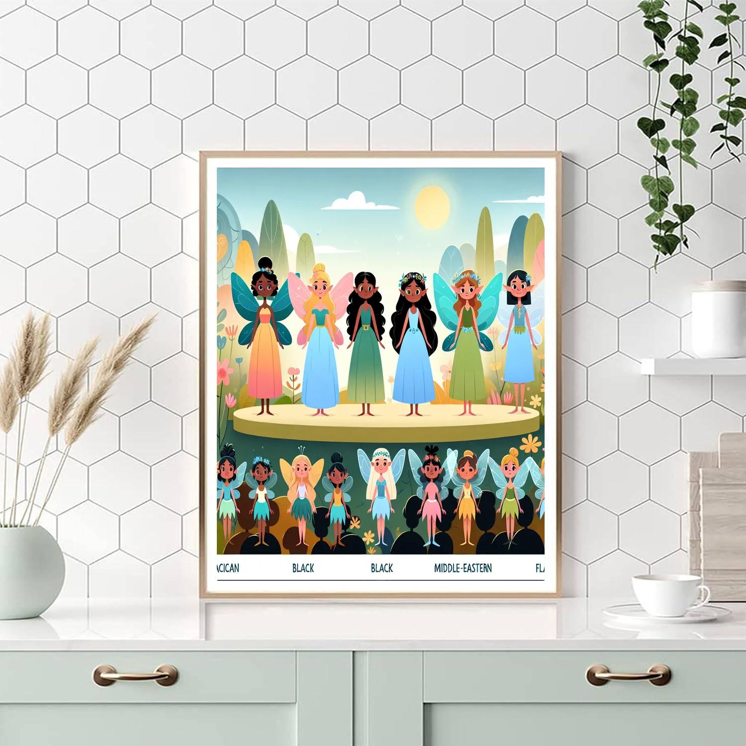 Vibrant Fairy Wonderland Paint By Numbers Art