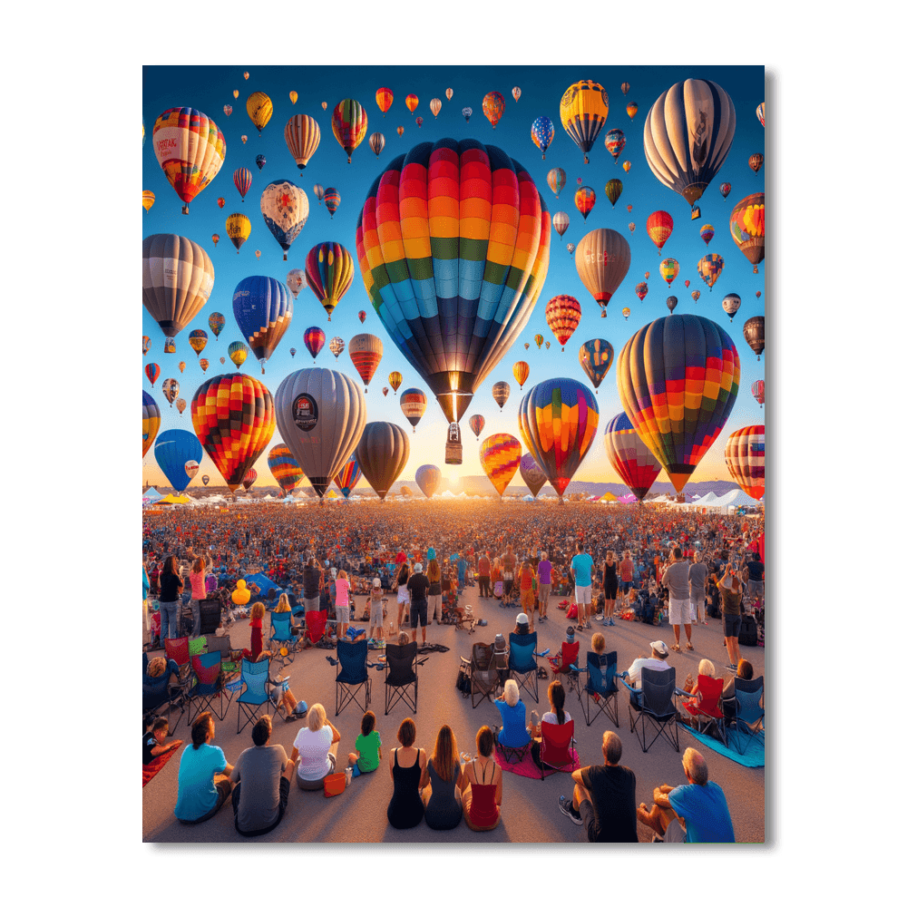Festival Internacional Del Globo - León, Mexico Painting By Numbers Kit