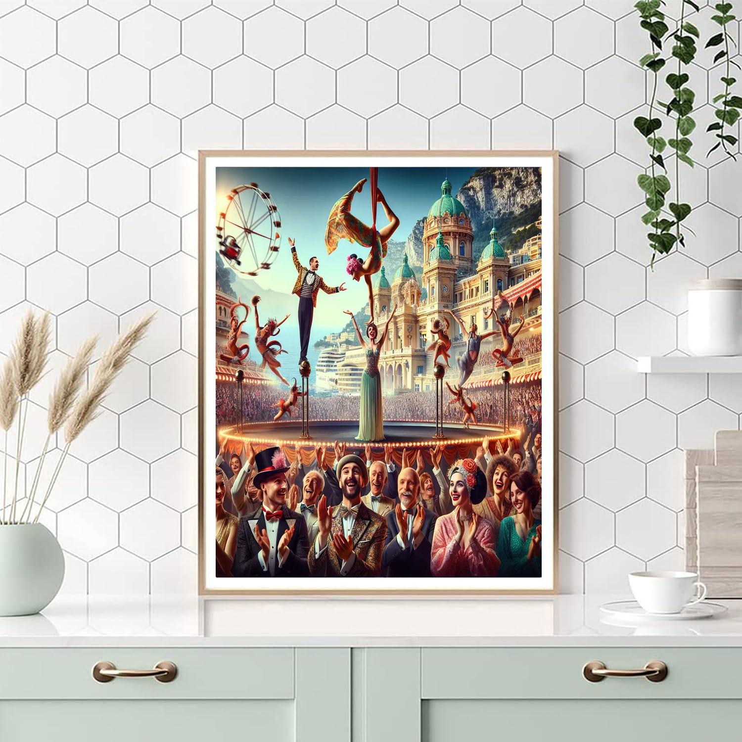 Circus Festival Monaco DIY Paint By Numbers