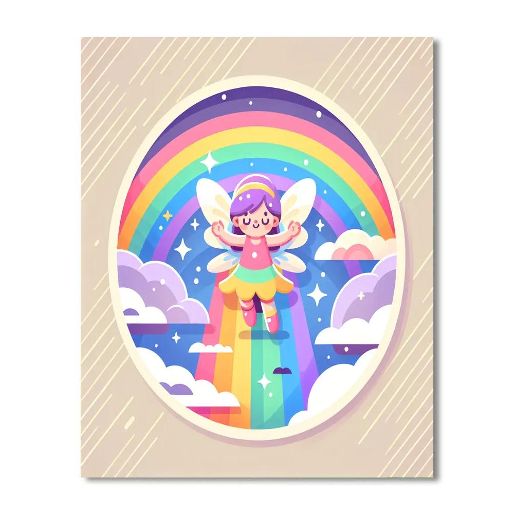 Rainbow Fairy Adventure DIY Paint By Numbers