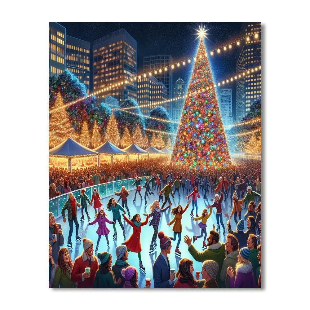 Light Up Night Festival Paint By Numbers Art