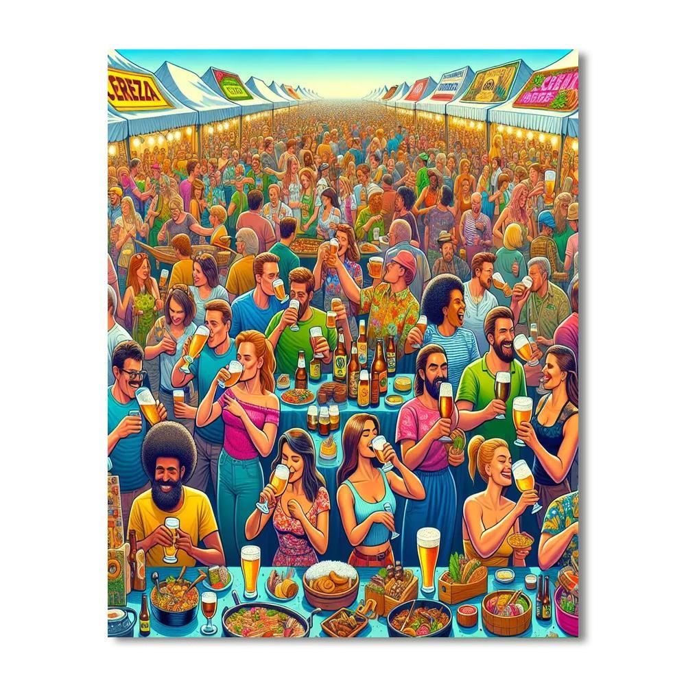 Cerveza Festival - Costa Rica Paint By Numbers Kits