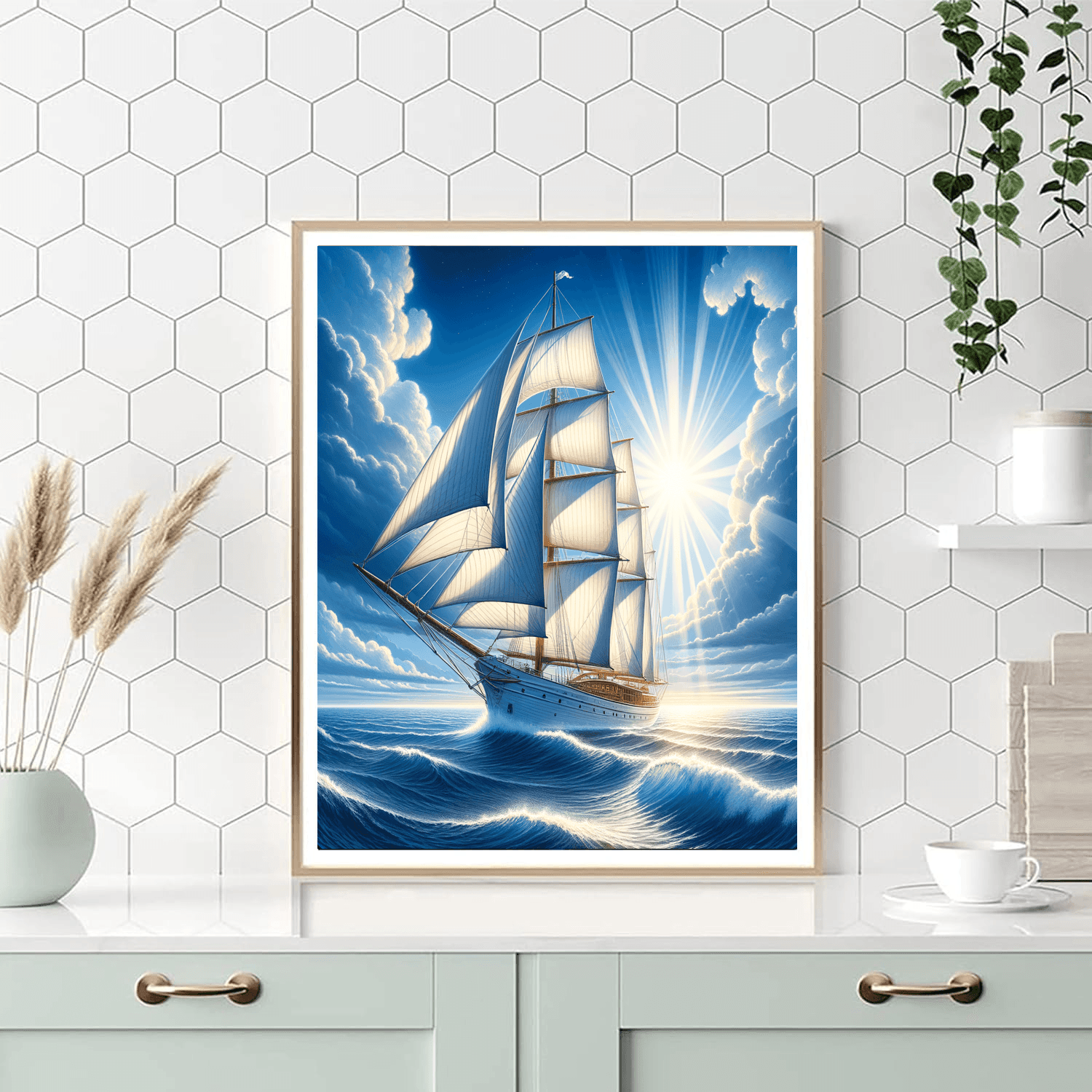 Sailing Through Sunlit Seas Paint By Number