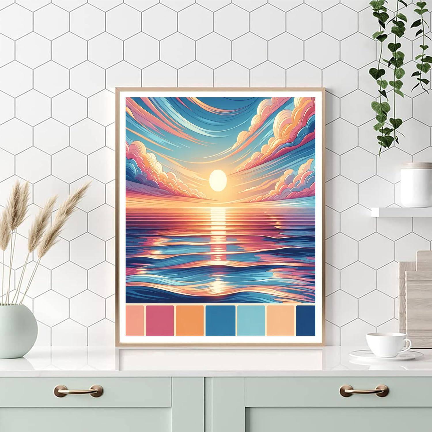 Majestic Ocean Horizon Paint By Numbers Kits