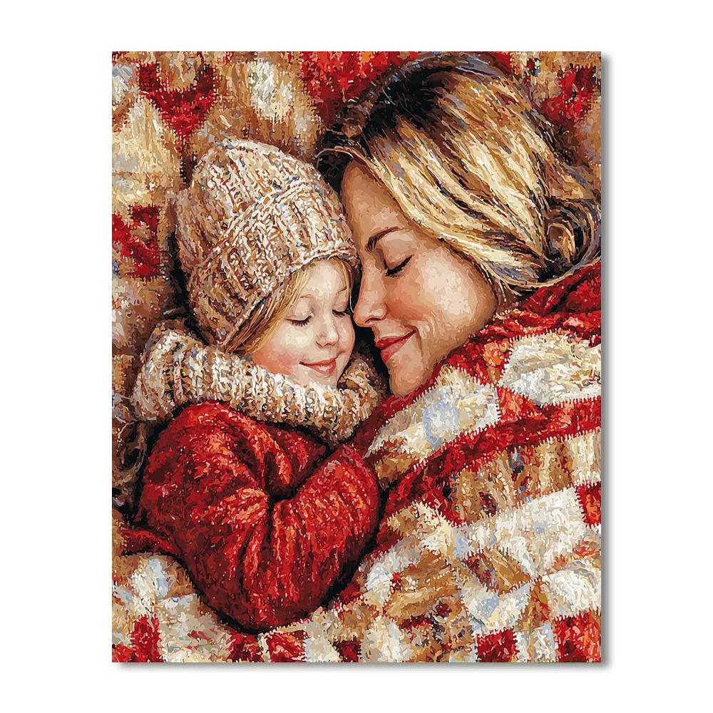 Mother's Cozy Quilt DIY Paint By Numbers