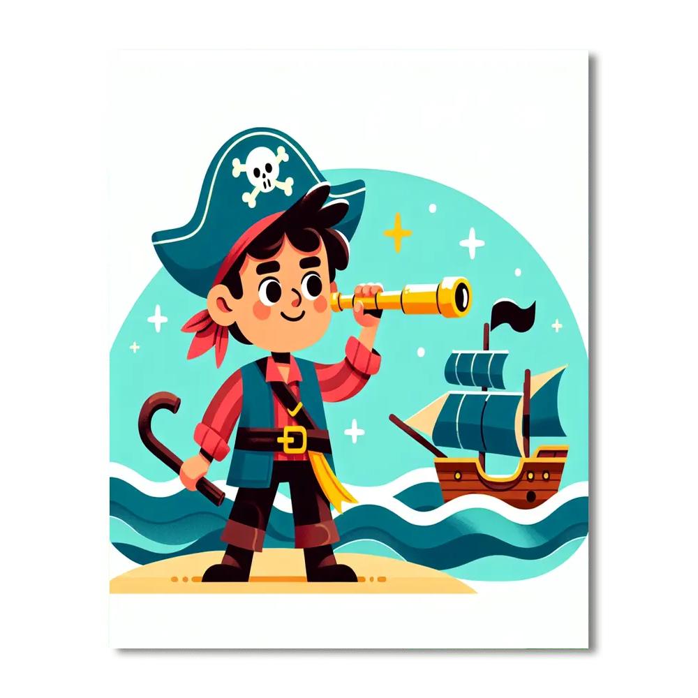 Seafaring Pirate Quest Paint By Numbers