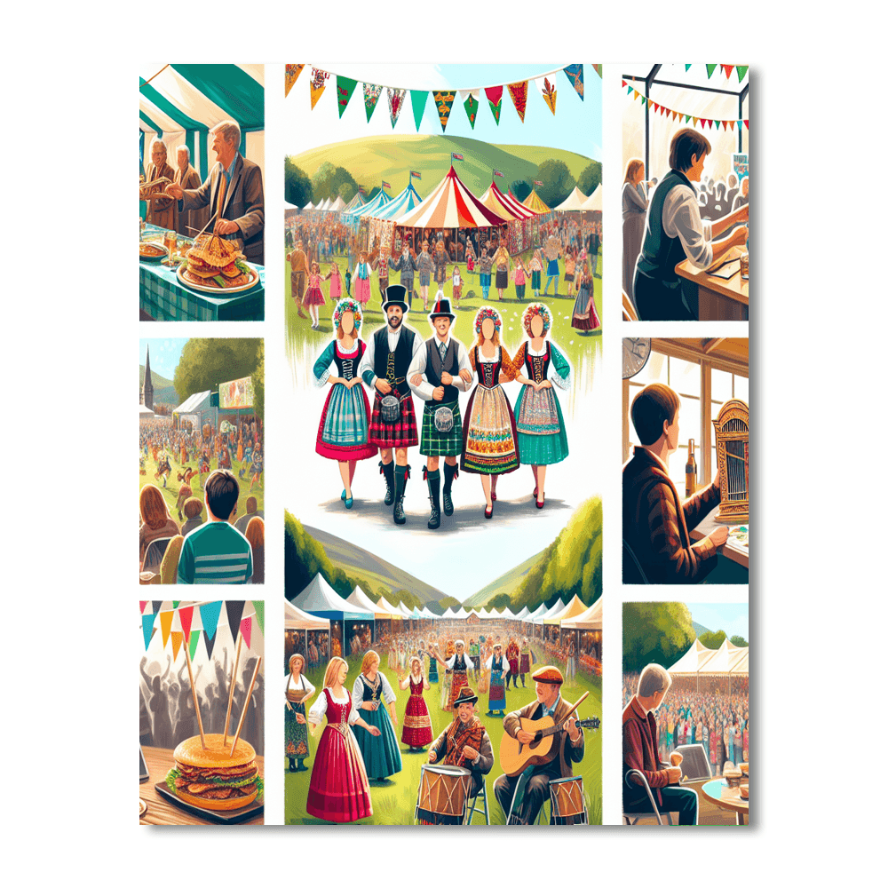 Eisteddfod - Wales DIY Paint By Numbers