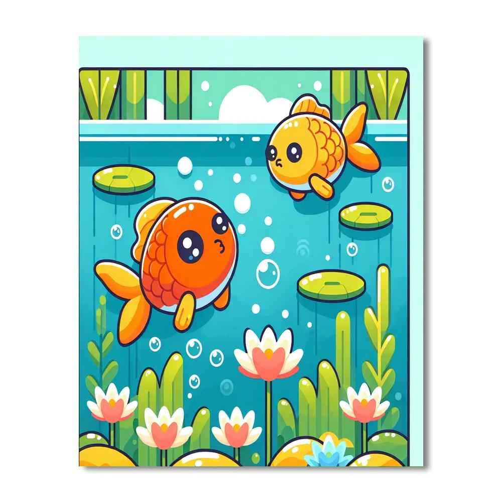 Curious Koi Paint By Numbers Art