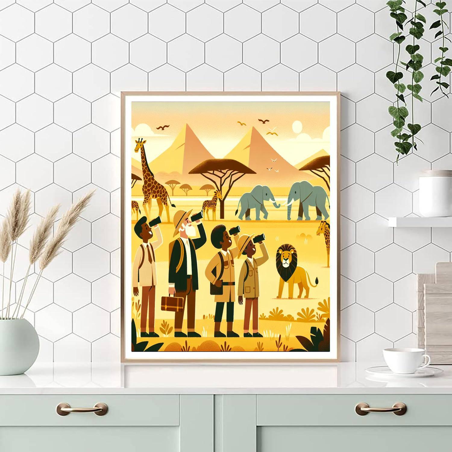 Adventure On Safari DIY Paint By Numbers