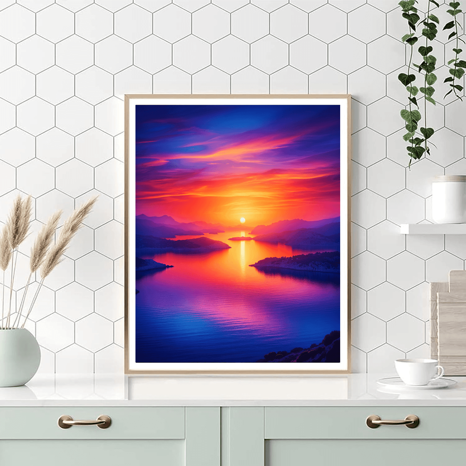 Mediterranean Sunset Bliss Paint By Number