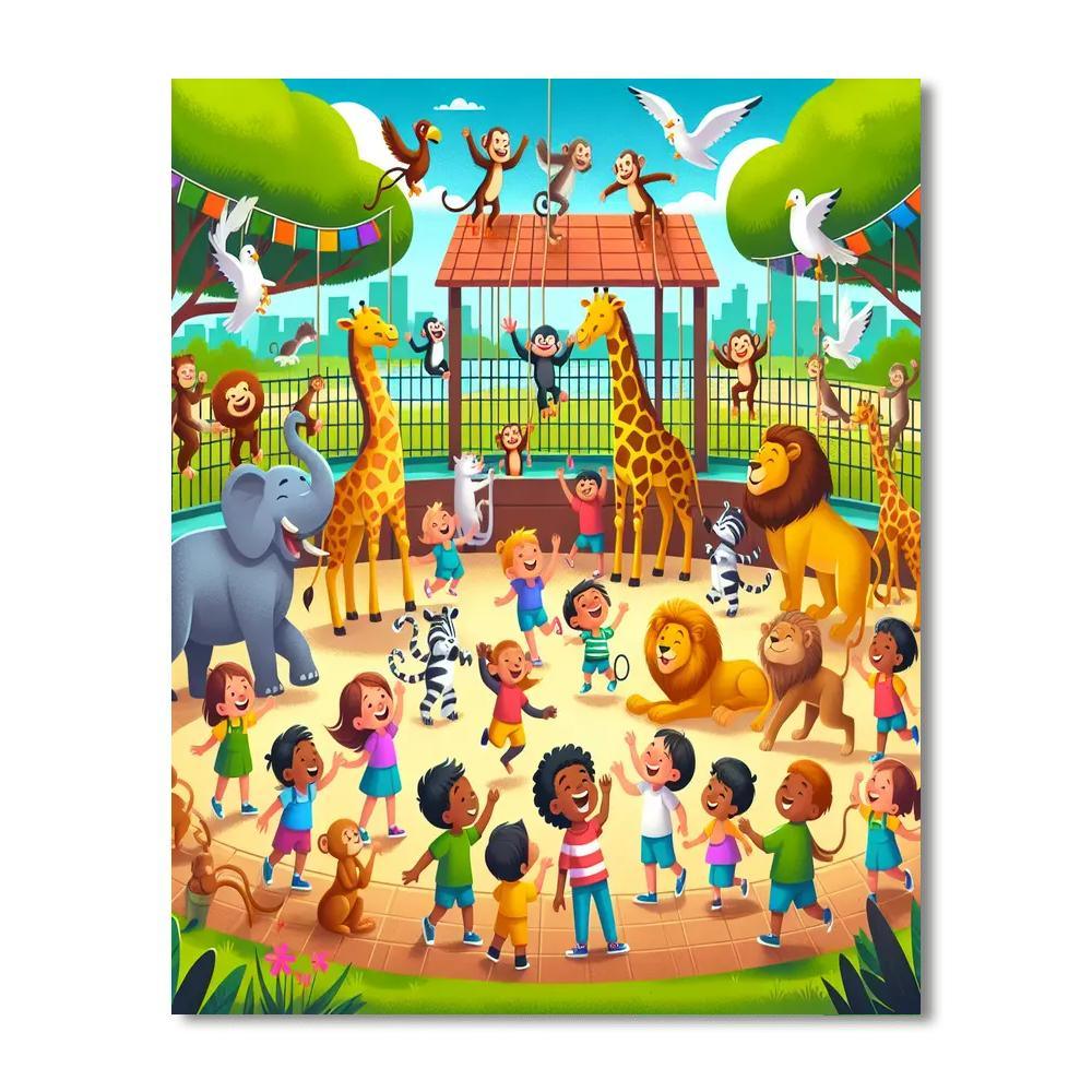 Joyful Zoo Adventure Paint By Number