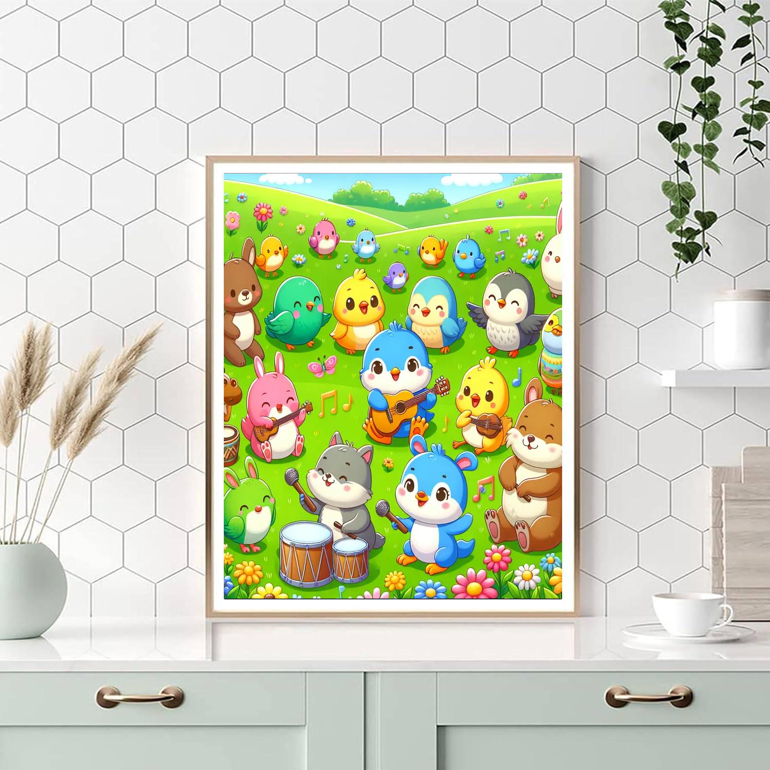 Musical Meadow Melody Paint By Numbers Art