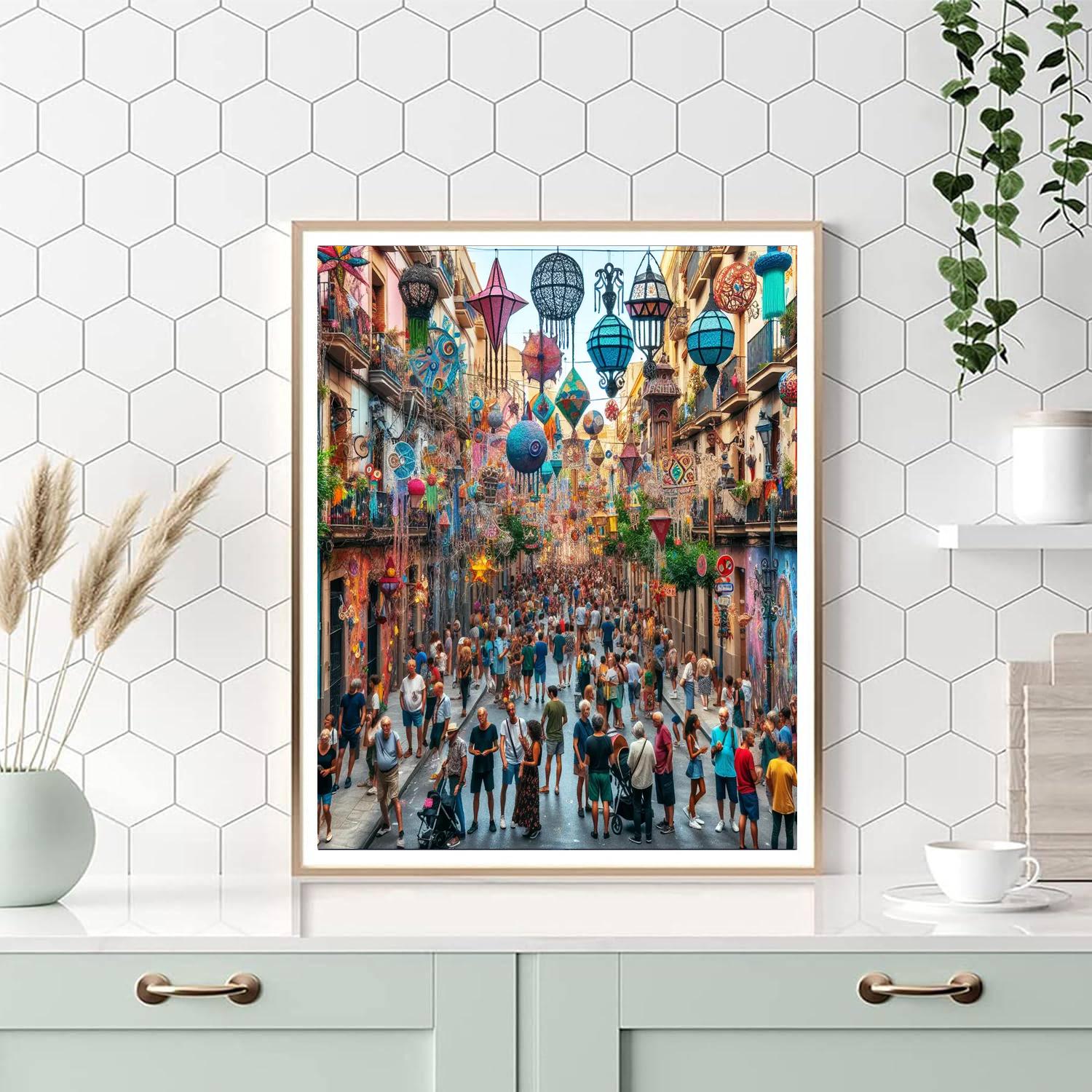 Festa Major De Gràcia - Barcelona, Spain Paint By Numbers