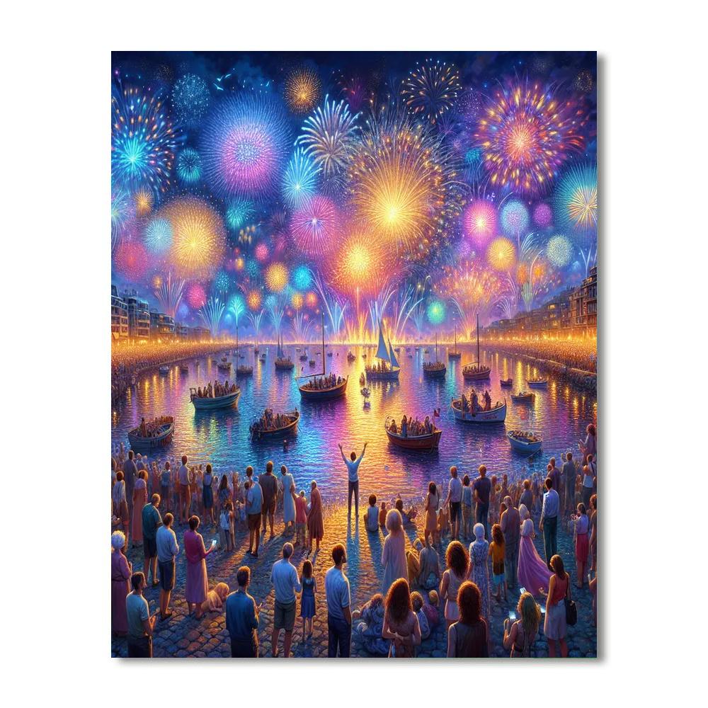 Malta International Fireworks Festival - Malta DIY Paint By Numbers