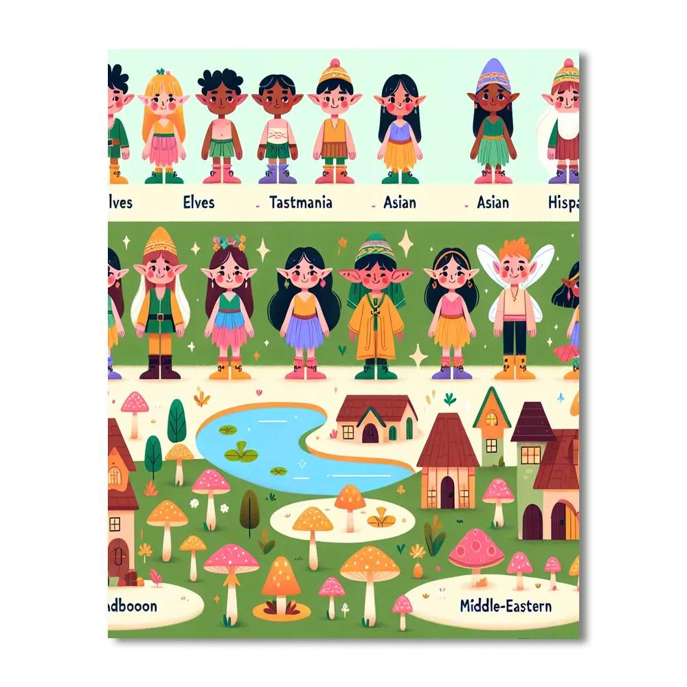 Enchanted Enclave Escape Painting By Numbers Kit