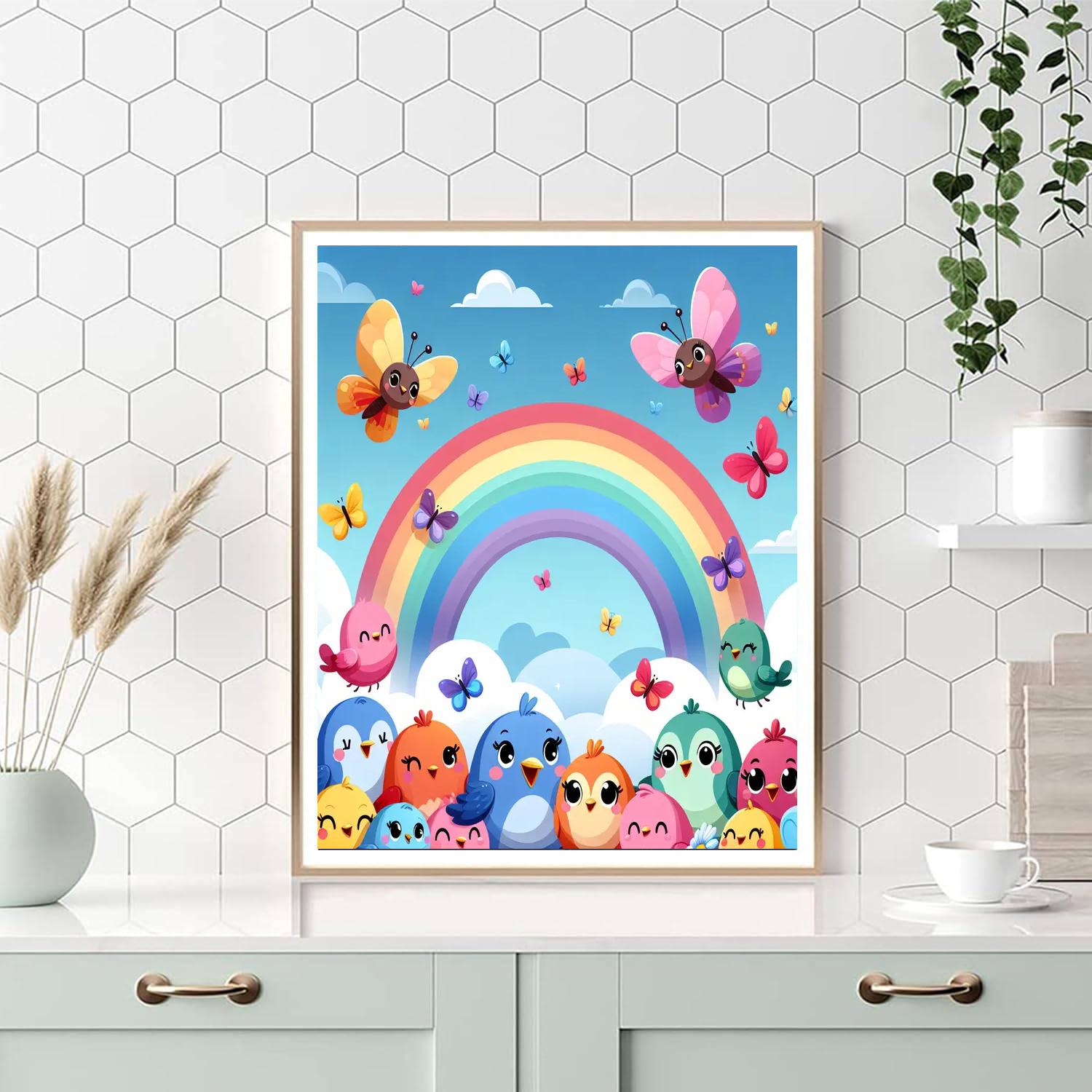 Rainbow Sky Adventure Painting By Numbers Kit