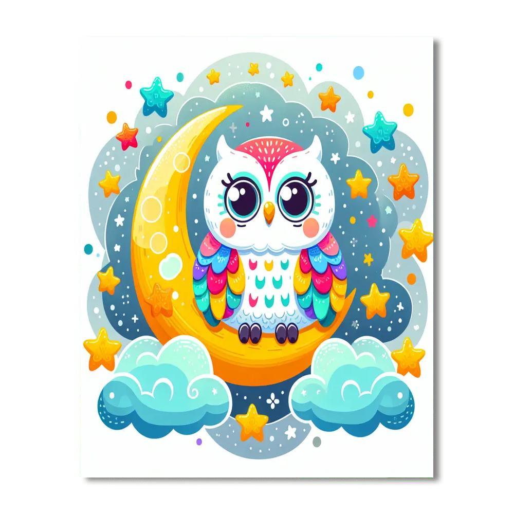 Happy Hoots Number Painting
