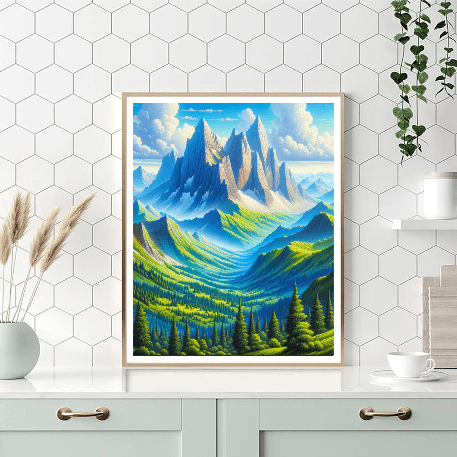 Scenic Mountain Retreat Paint By Numbers