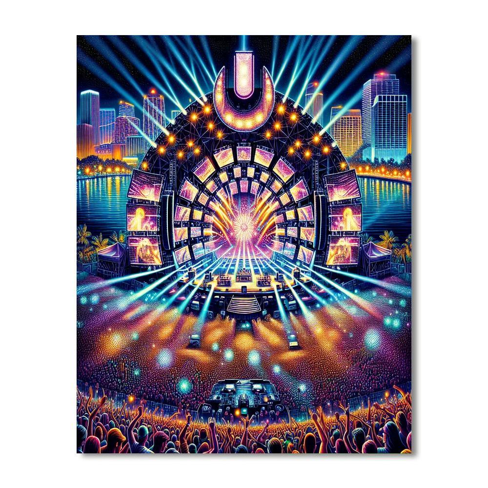 Ultra Music Festival - Miami, Usa Numbered Painting Kits